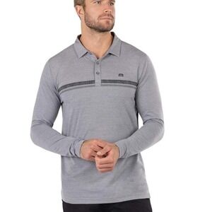 Like new Travis Mathew men's Heater long-sleeve polo shirt, Size XXL